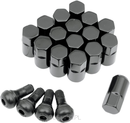 LUG NUT 12X1.25 BLK 16PK