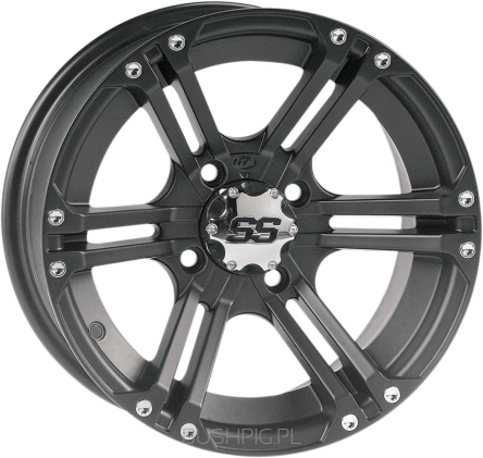 Felga ITP SS 212 MATTE BLACK FINISH 12x7 BOLT PATTERN 4/137 OFFSET 5+2