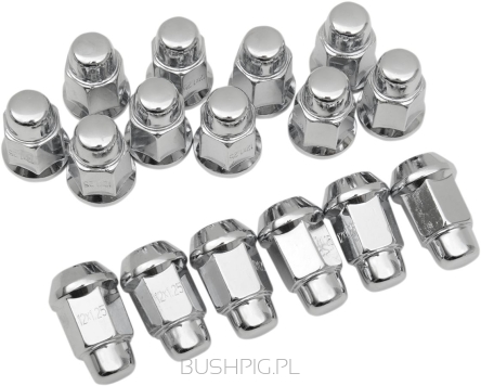 LUG NUT CHR 12MM TAPR 16P