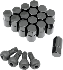 LUG NUT 3/8 BLACK 16PK