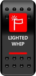 SWITCH ROCKER LIGTWHIP-RD