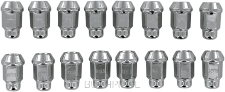 LUG NUT CHR 12X1.50 16PK