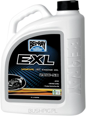 Olej BEL-RAY EXL MINERAL 4T 20W-50 4L