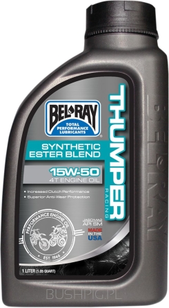 Olej BEL-RAY THUMPER BLEND 4T 15W-50 1L