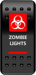 SWITCH RCKER ZMBIE LT-RED